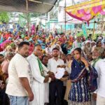 बसंतराय में खनिज विधेयक के विरोध में झामुमो का धरना प्रदर्शन