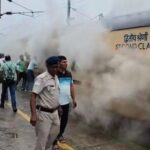 कोडरमा जंक्शन पर पैसेंजर ट्रेन की पिछली बोगी में लगी आग