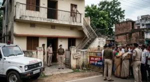 चक्रधरपुर में महिला पर्यवेक्षिका की हत्या के बाद जांच करती पुलिस